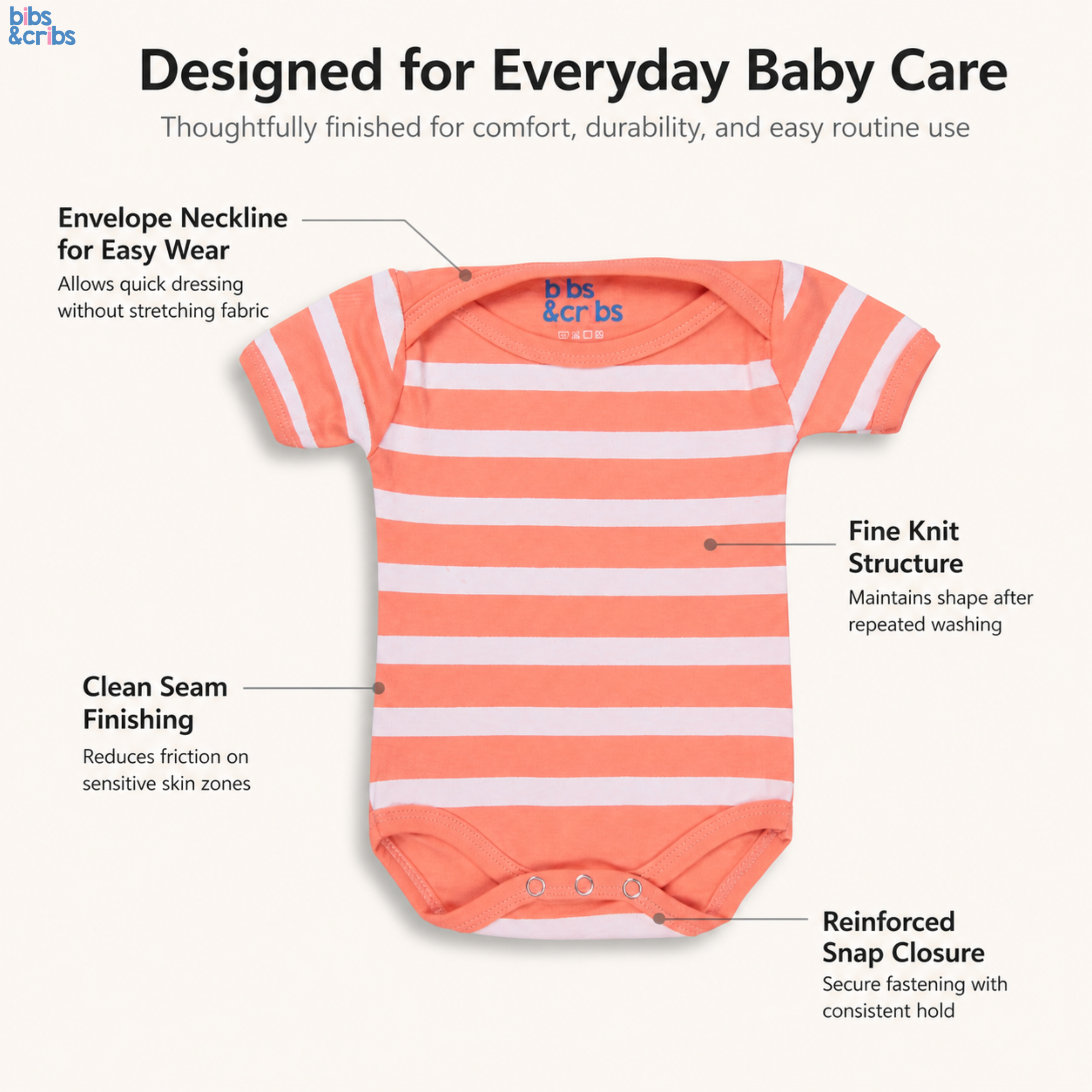 A Soft Cotton Baby Onesie Set of 3