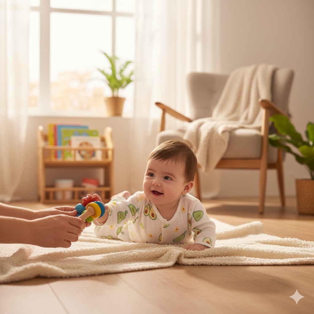 Muslin Night Suit Set - Avocado