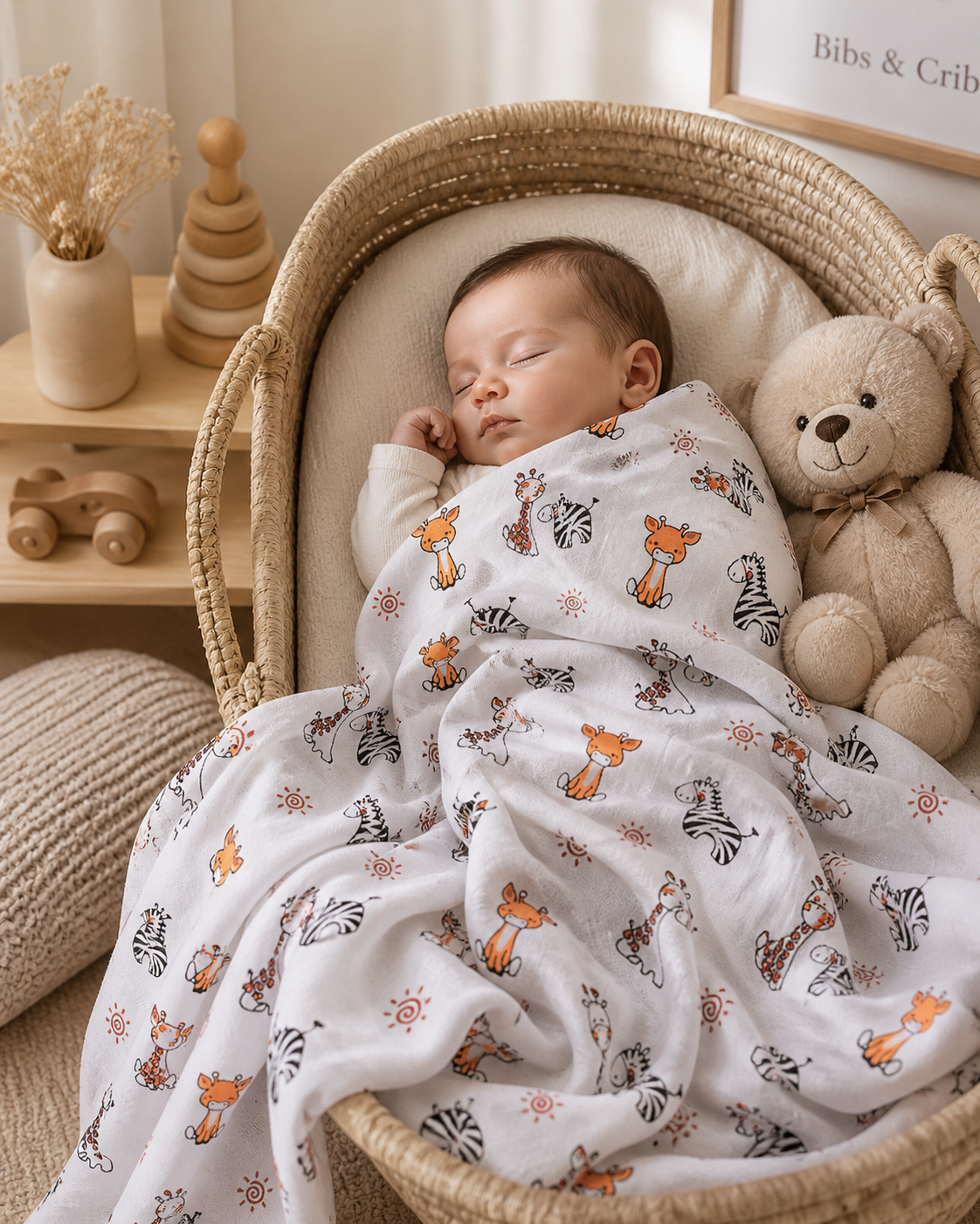 Adorable Baby Muslin Blanket