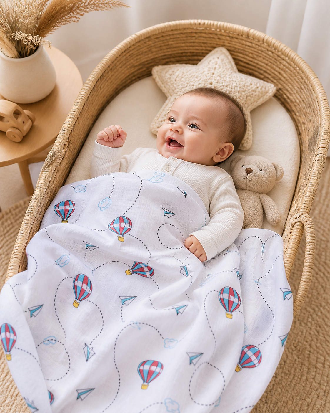 Adorable Baby Muslin Blanket