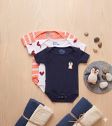 A Soft Cotton Baby Onesie Set of 3