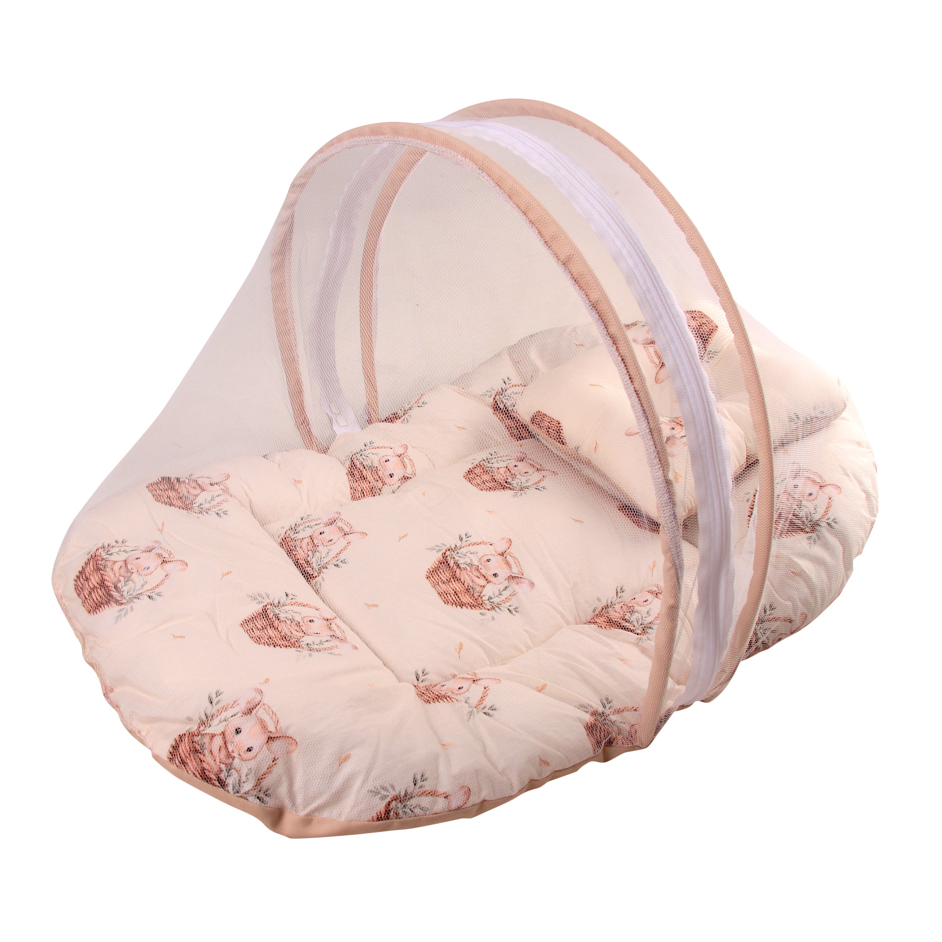 Baby Sleeping Bed with mosquito net (Mouse Print)