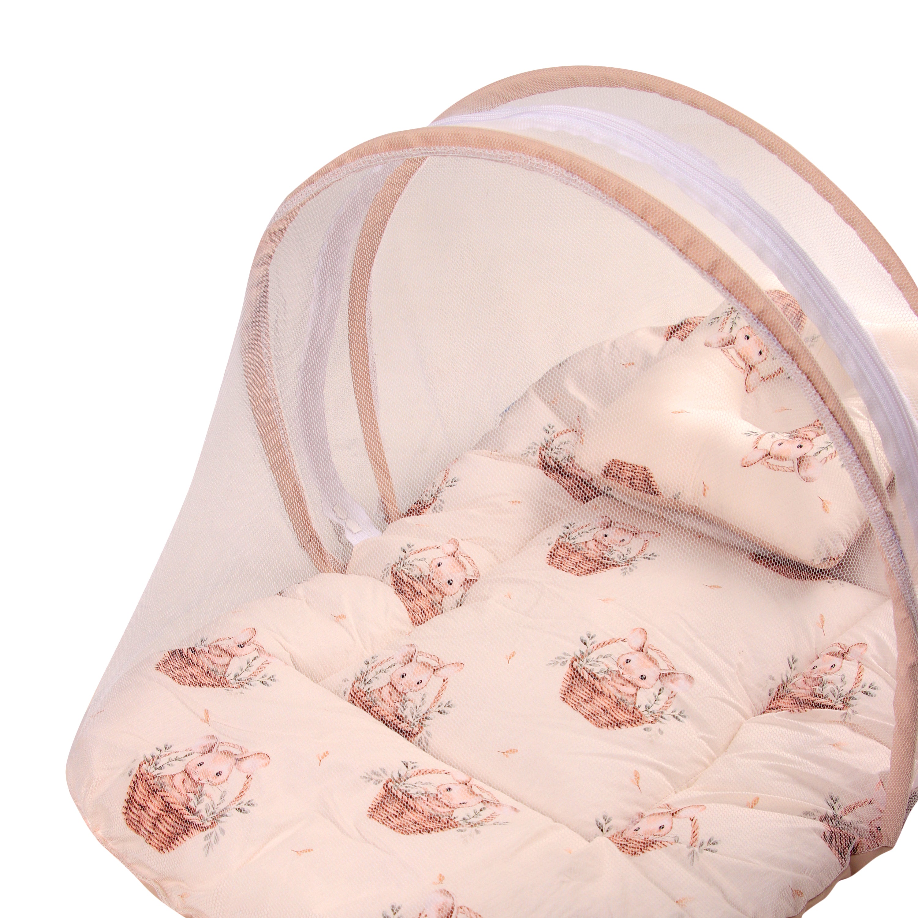 Baby Sleeping Bed with mosquito net (Mouse Print)