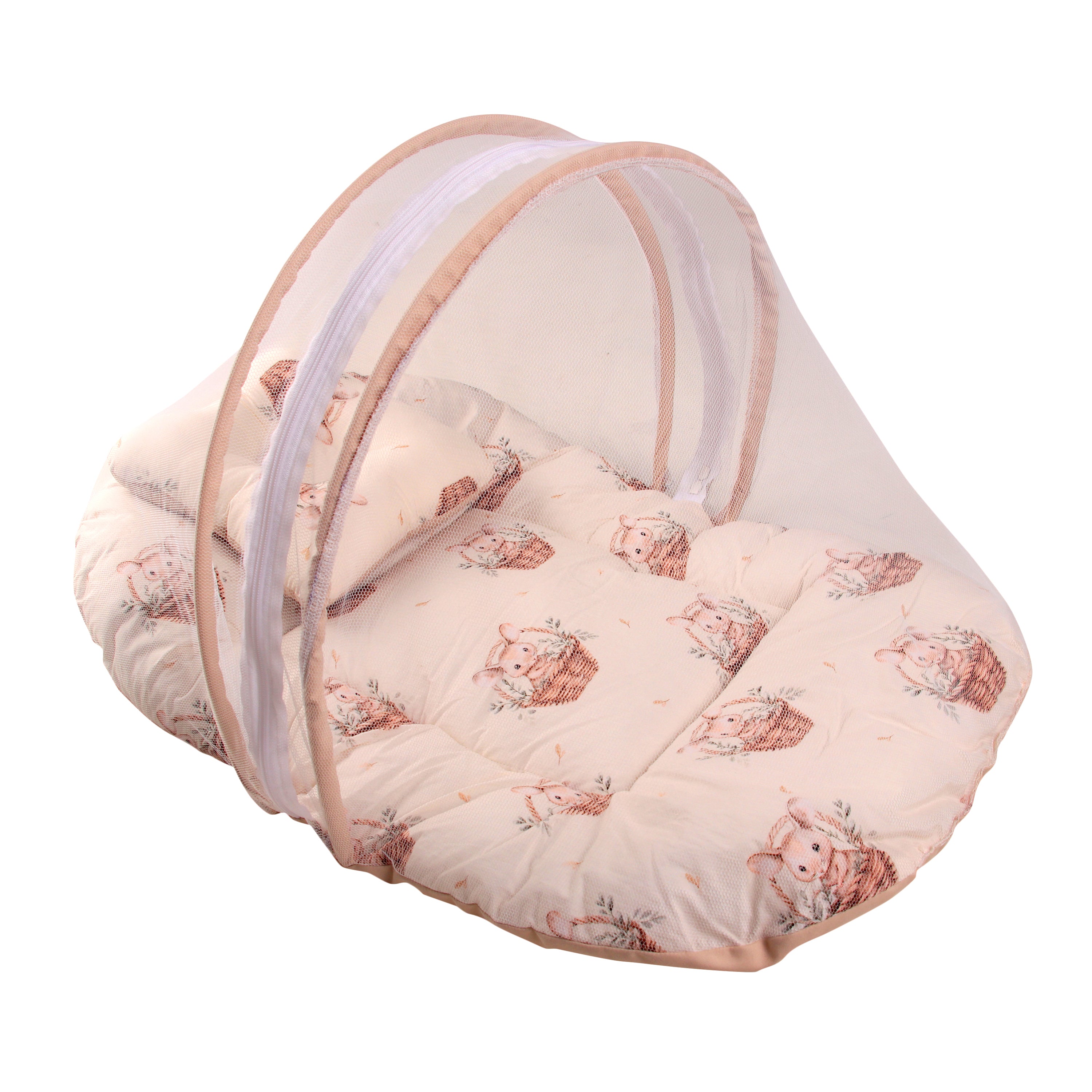 Baby Sleeping Bed with mosquito net (Mouse Print)