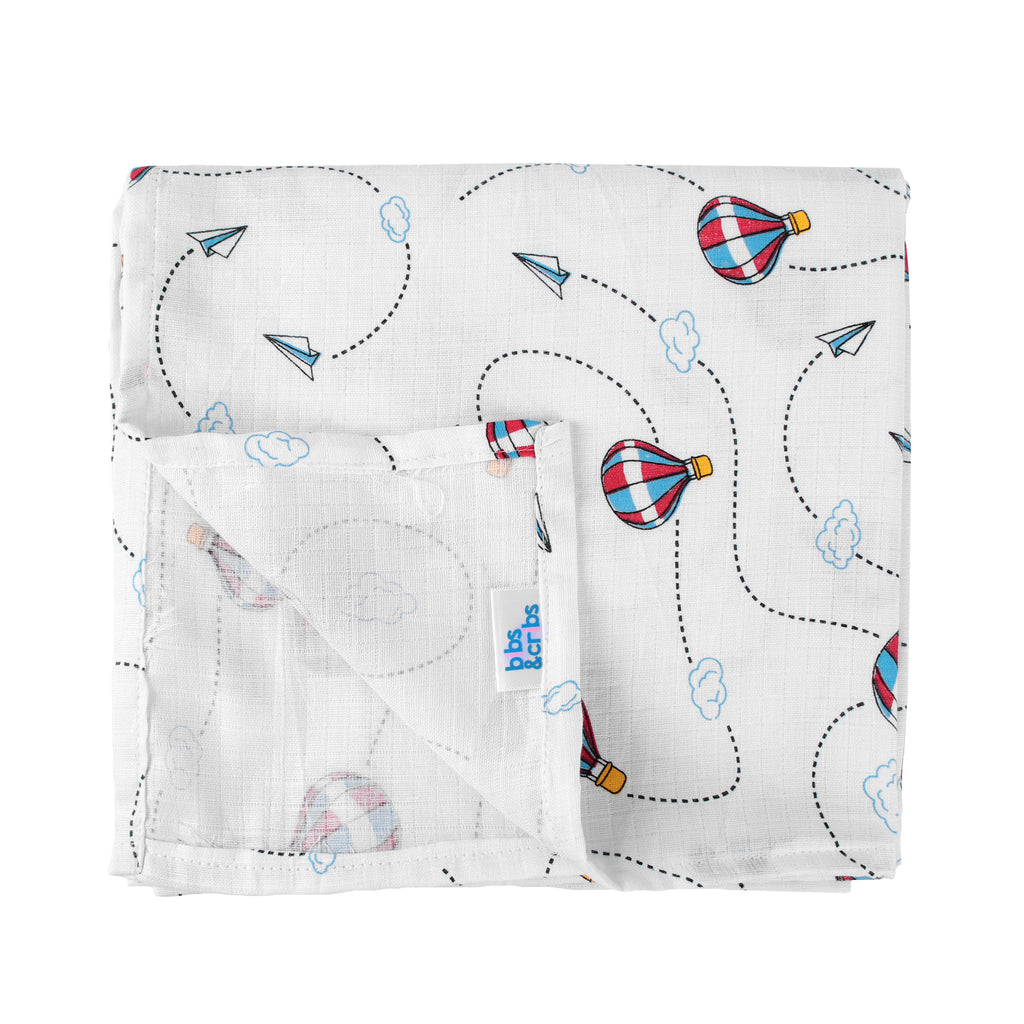 Baby Muslin Swaddle Towel for Newborn | Soft Cotton Baby Wrap