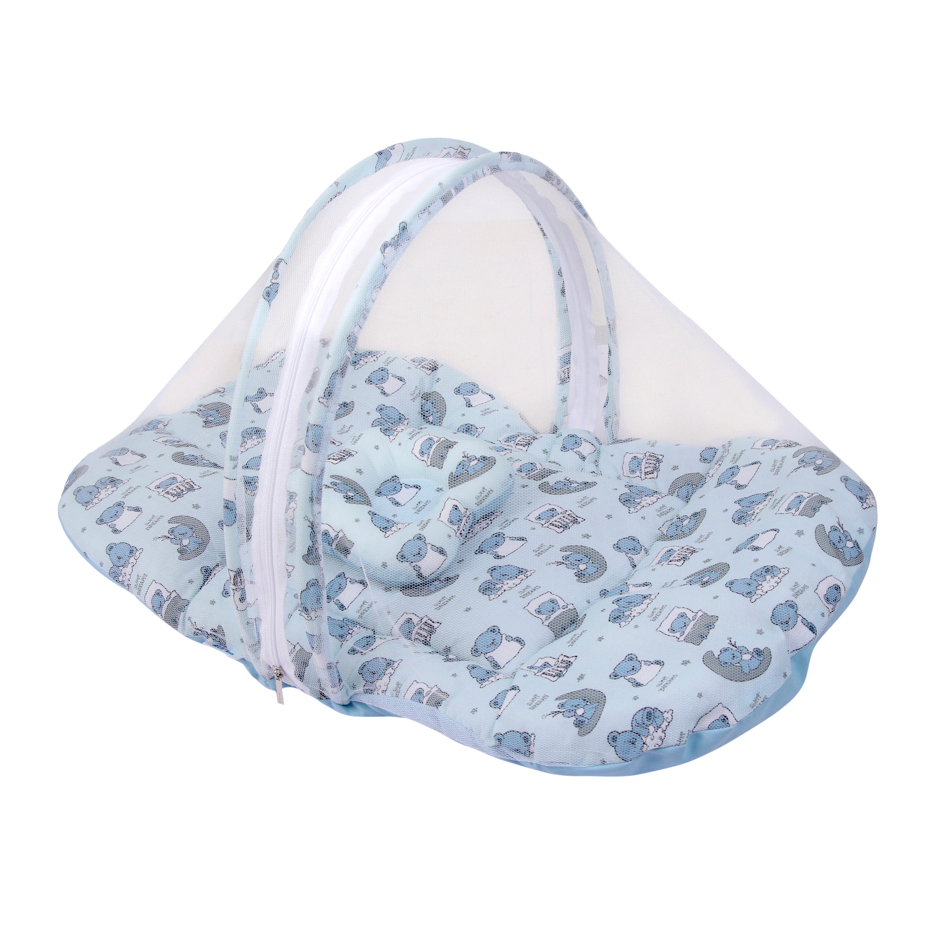 Baby Sleeping Bed with mosquito net (Teddy Print)