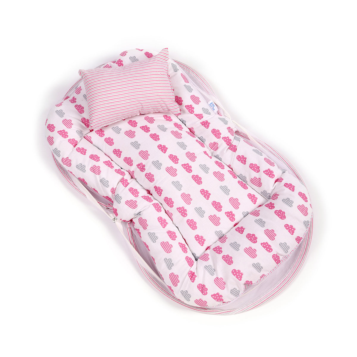 Baby Sleeping Bed with mosquito net (Pink)