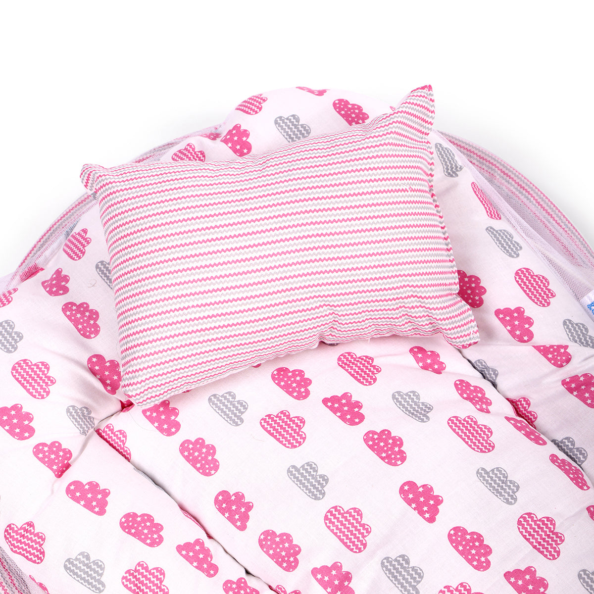 Baby Sleeping Bed with mosquito net (Pink)