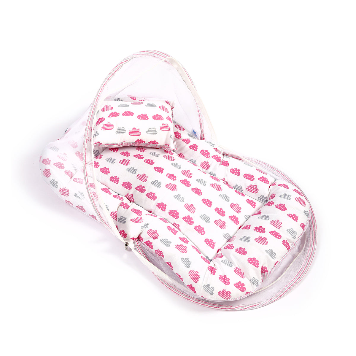 Baby Sleeping Bed with mosquito net (Pink)