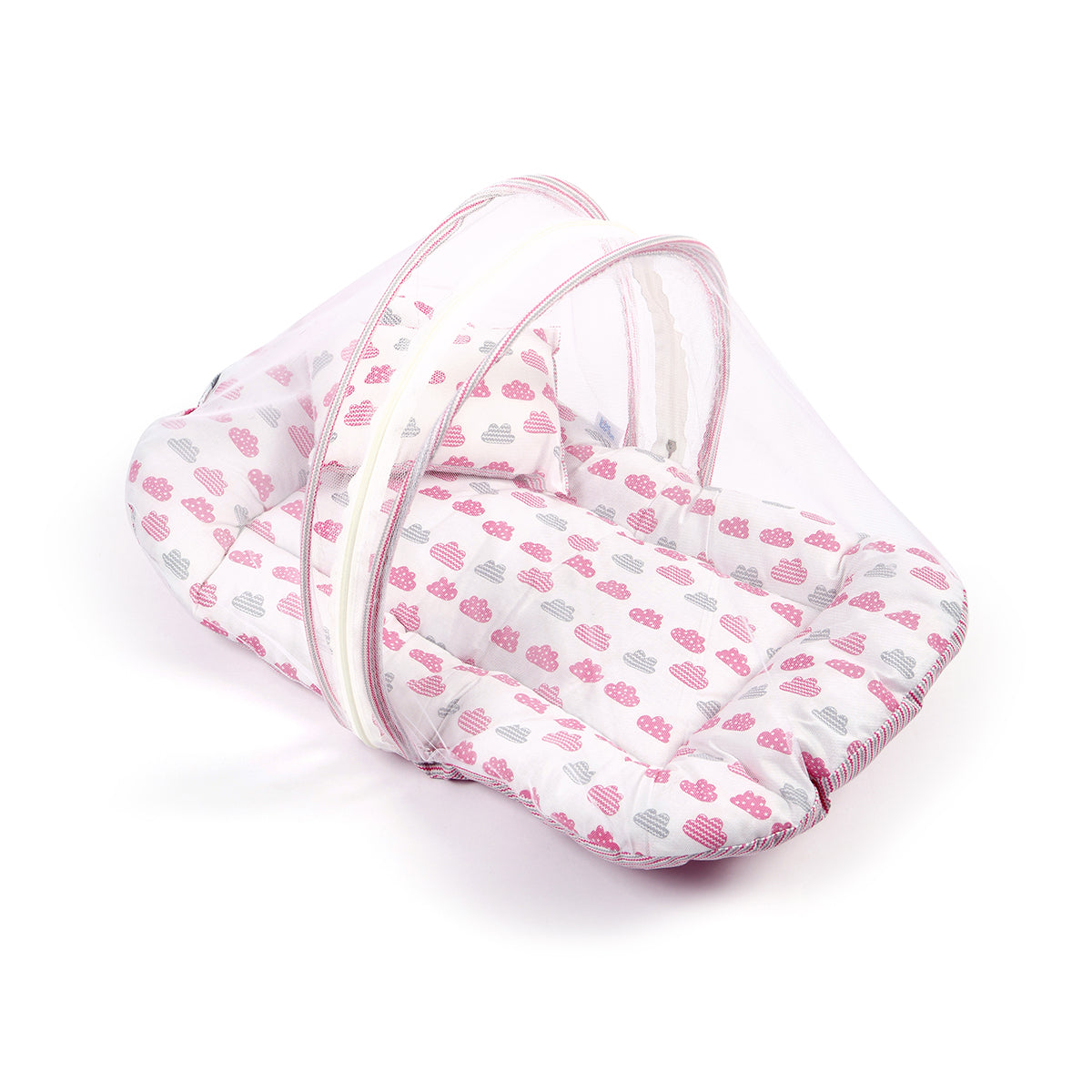 Baby Sleeping Bed with mosquito net (Pink)