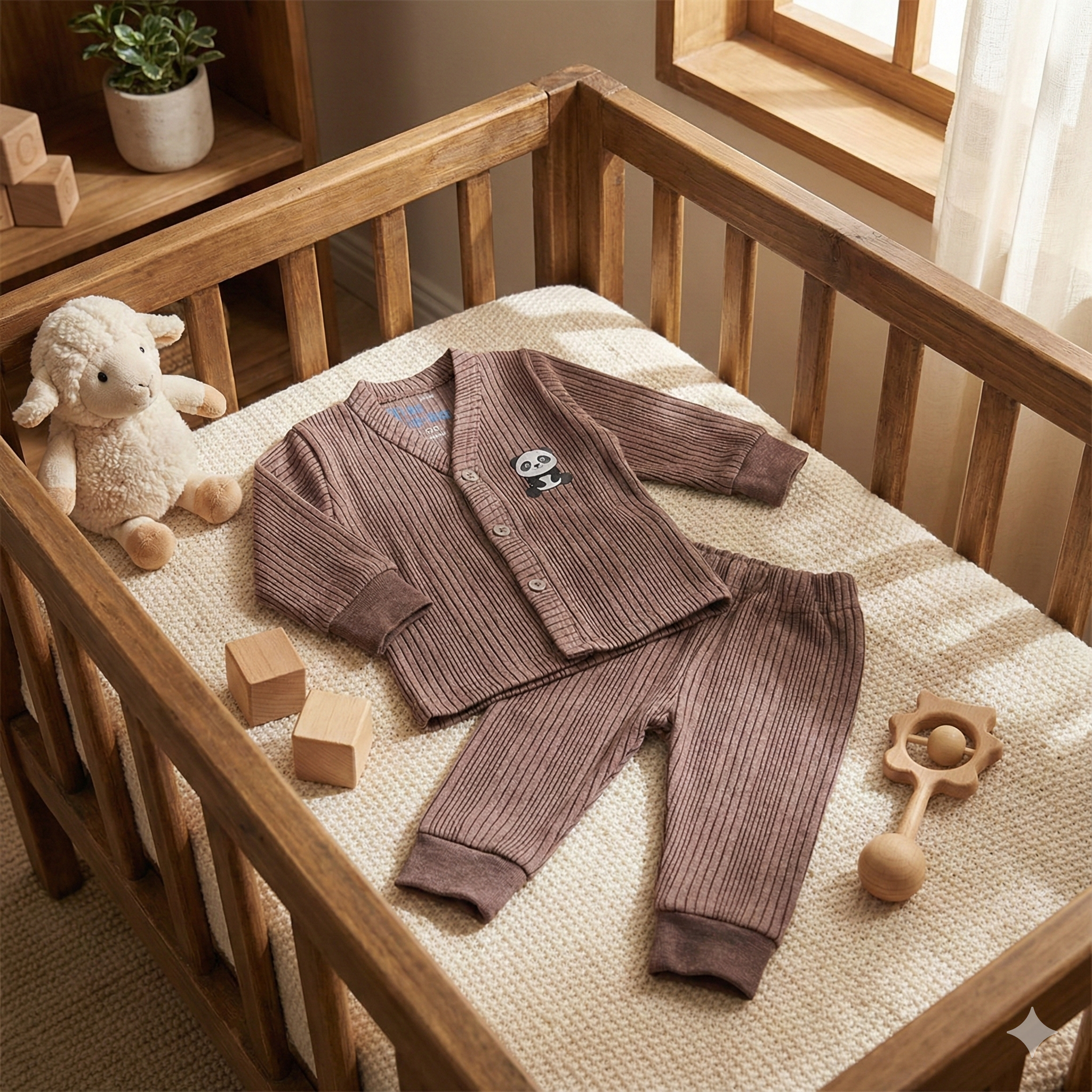 Thermals Set – V-Neck & Button Open (Set of 3)