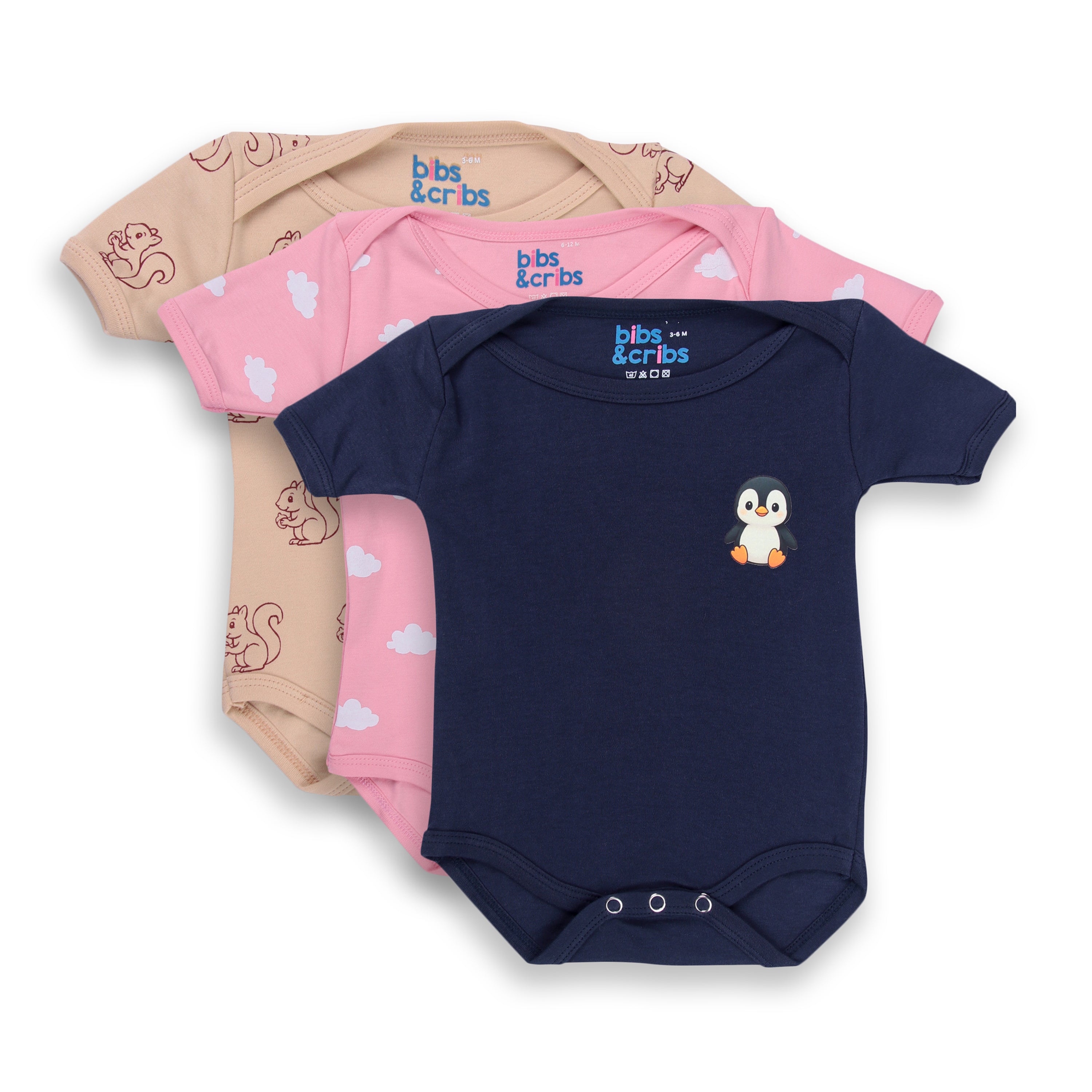 A Soft Cotton Baby Onesie Set of 3