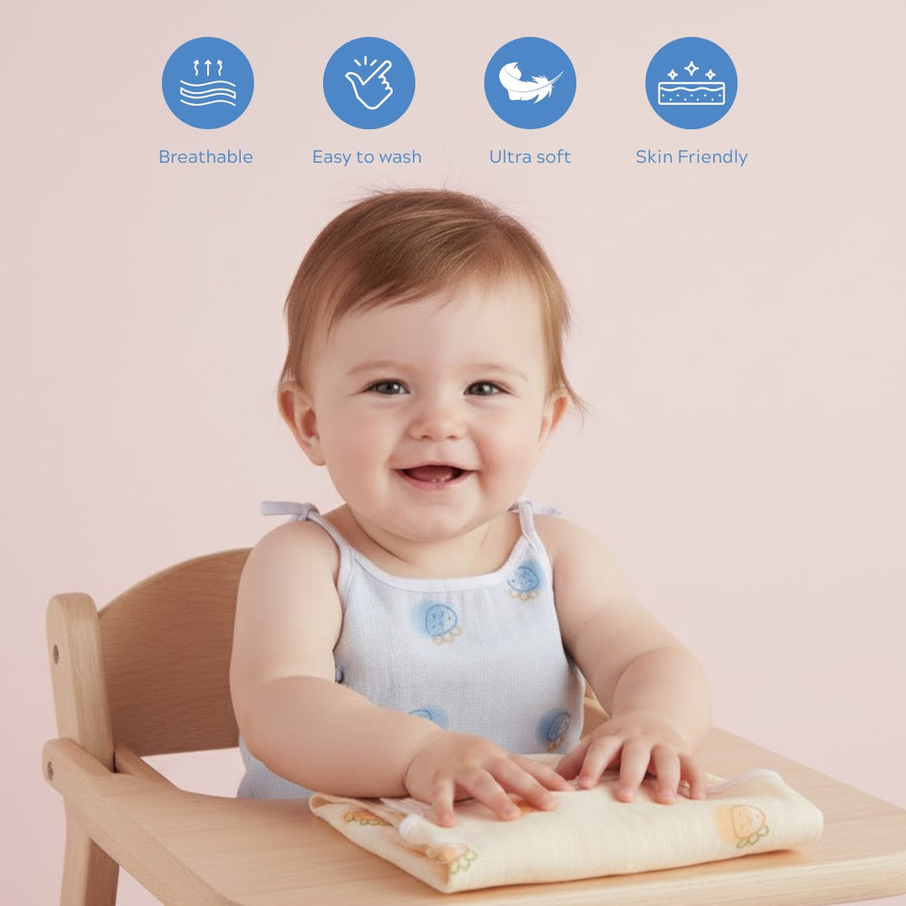 BerryTies Muslin Vest Set of 2