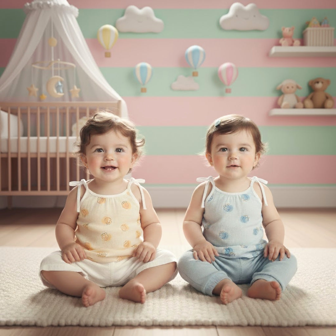 BerryTies Muslin Vest Set of 2